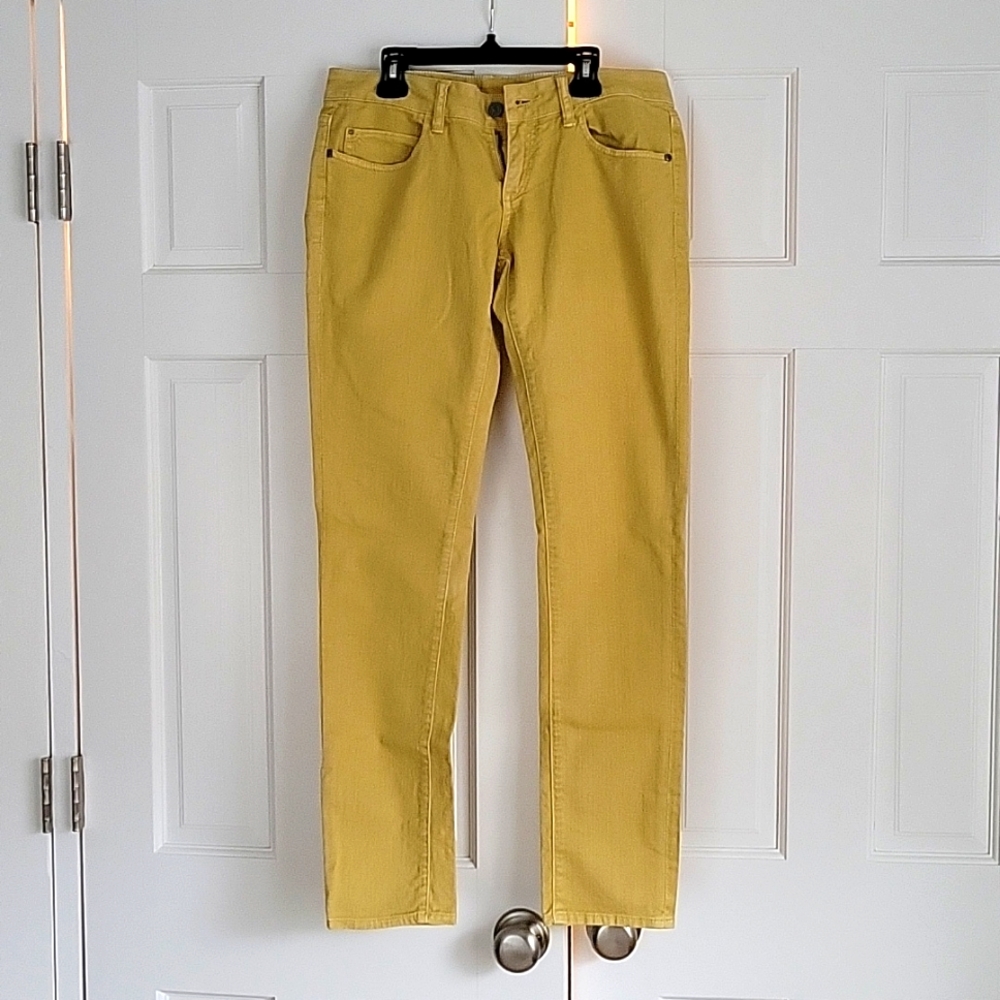 Pilcro 5-pocket yellow skin ankle jean